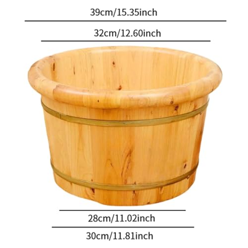 Bañera de madera para spa de pies con tapa miniatura 2