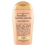 CHAMPU KERATINA BRASIL 88ml. OGX Ever Straighening + Champú liso de queratina brasileña, 3 fl oz