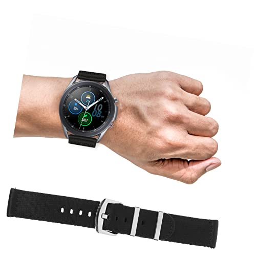 Bracelet de montre de remplacement noir 2 pièces avec barrettes de libération rapide - 7