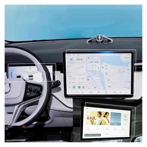 Protection d'écran en verre trempé Volvo EM90 pour navigation et TV arrière