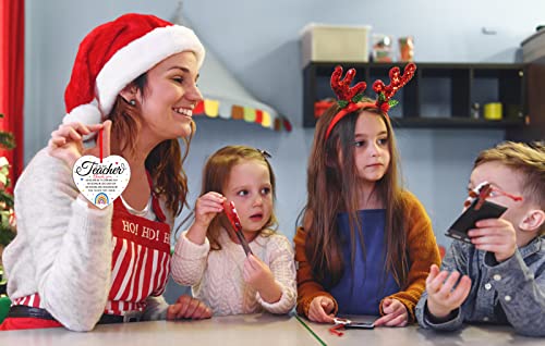 Flyab Teacher Appreciation Gifts For Women Teachers Christmas Ornaments Thank You Appreciation Teacher Ornaments For Christmas Tree Teacher Retirement Gift Back To School Graduation Gifts For Teachers #TOP3