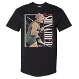 500 LEVEL Diana Shnaider Tennis Vertical Heavyweight Tee (Black, X-Large)