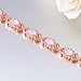 CiNily Opal Tennis Bracelets 18K Rose Gold Plated link Bracelets Opal Jewelry for Women