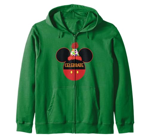 Mickey party hat zip hoodie Disney pour vos fêtes de famille