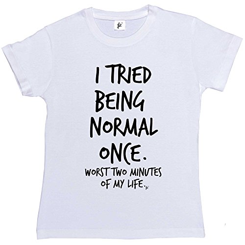 Fancy A Snuggle I Tried Being Normal Once. Worst 2 Minutes in My Life Womens Boyfriend Fit T-Shirt White XX-Large