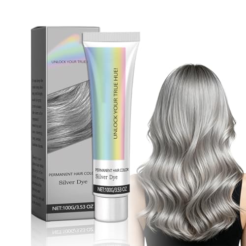 Silver Hair Dye – Silver Gray Hair Color for Lightened