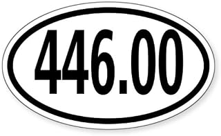 CafePress 70Cm FM Calling Frequency 446.00 Ham Radio Oval Car Bumper Sticker