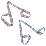 NAMOARLY 2 Stück Verstellbare Rollschuh Leine aus Polyester Baumwolle Leichter Skischuh Tragegurt mit Schulterriemen für Erwachsene und Robustes Skate und Schlittschuh Zubehör