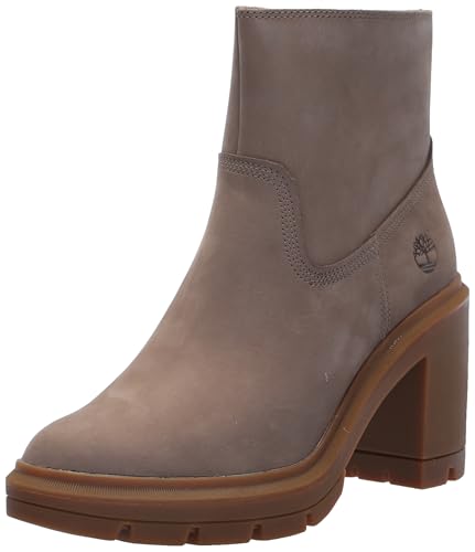 Timberland Women's Allington Heights Mid Zip Up Boot, Taupe Nubuck, 11 Wide