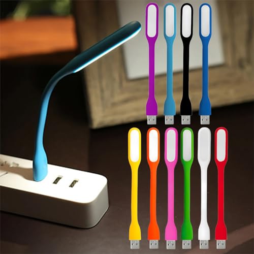 Image of 3Pack Mini USB Light for Keyboard - LED Laptop Computer Light, Flexible USB Night Light for Notebook PC, Adjustable Gooseneck Book Reading Lamp, Portable Home LED Lighting Source, Random Color