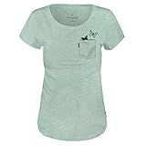  Alprausch Damen Flattertäschli T-Shirt, Green Melange