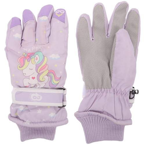 Mitaines de ski enfant imperméables et moufles hiver coupe-vent chaudes