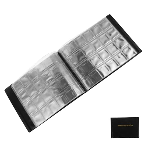 VICASKY Portamonete organizer per collezionisti, album portatili, per monete da collezione e francobolli, design trasparente, protezione elegante, leggero e compatto