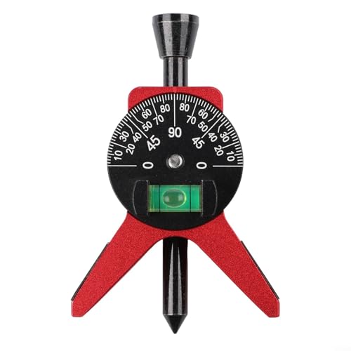 Adjustable Pipe Center Finder Tool with Bubble Protractor, Strong Magnet Y-Shape Aluminum Gauge for 1-1/2 to 6 Inch Pipes, Accurate Layout Marker for Industrial and DIY Use