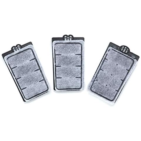 UBoring Turtle Filter Submersible Low Water Level Filter Turtle Tank Aquarium Filter 75GPH 3W (Filter Replacement Cartridge (3 Pieces)) Cover