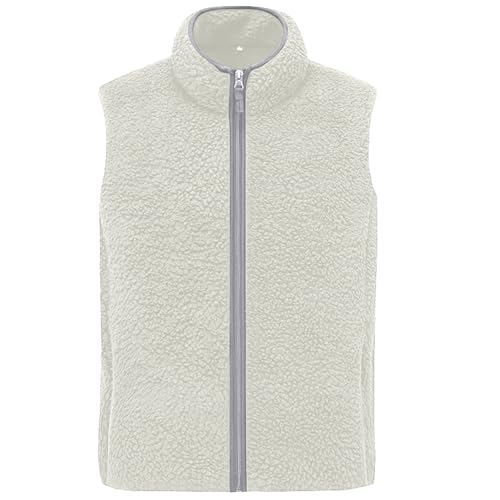 Veste polaire col montant WWricotta gilet chaud automne hiver pour couple en plein air