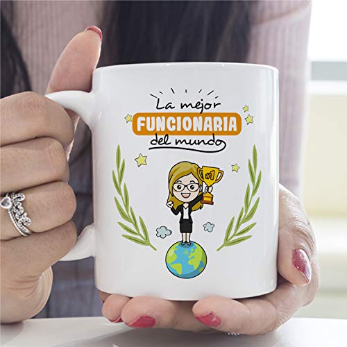 Miniatura 6 de Mugffins Taza Funcionaria Mejor Del Mundo - Regalos Originales Y Divertidos De Oposición