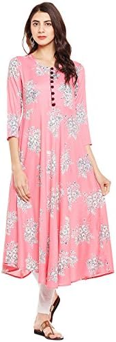 Women's Viscose Blue Kurta