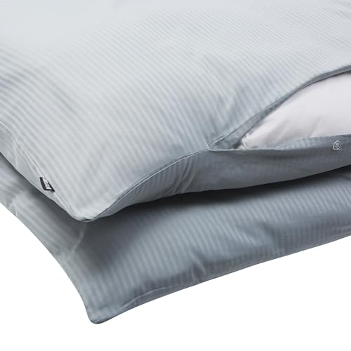 Set Di Biancheria Da Letto 200 X 220 Cm In Cotone A Tinta Unita Grigio Camera Da Letto Stile Classico - 7
