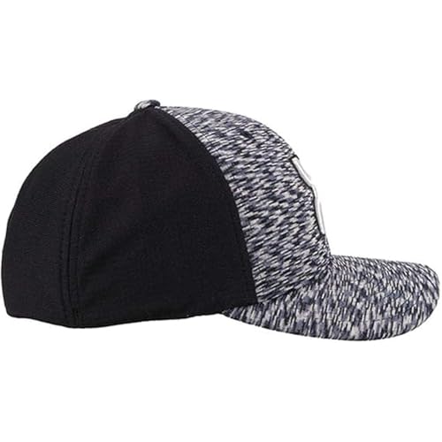 Image of HOOEY Ash Flexfit Fitted Hat - Mid Profile 6-Panel Stretch Fit Everyday Casual Comfort Fitted Cap for Men and Women