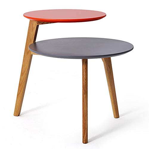 Mesa auxiliar de centro compacta, la mesita de noche perfecta para ahorrar espacio