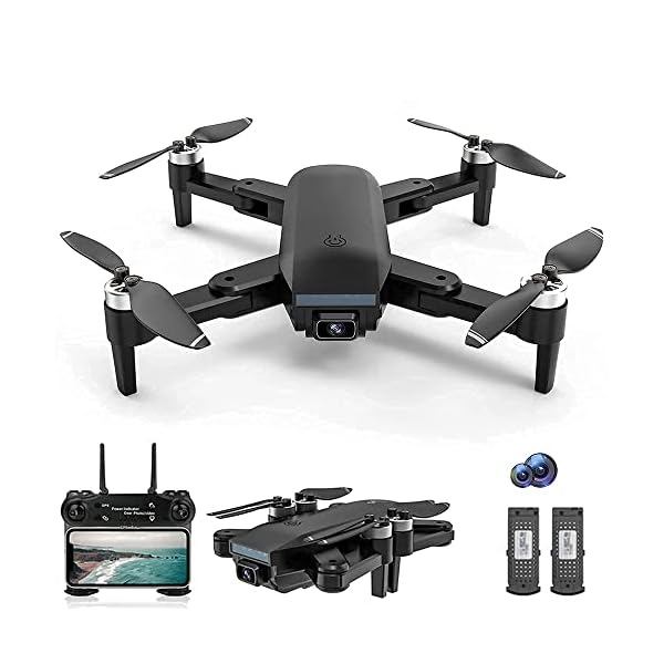 RFZHANZ Rc Drones with Camera for Adults 4K UHD 60 Minutes Flight Time Quadcopter with Brushless Motor GPS Return Home…