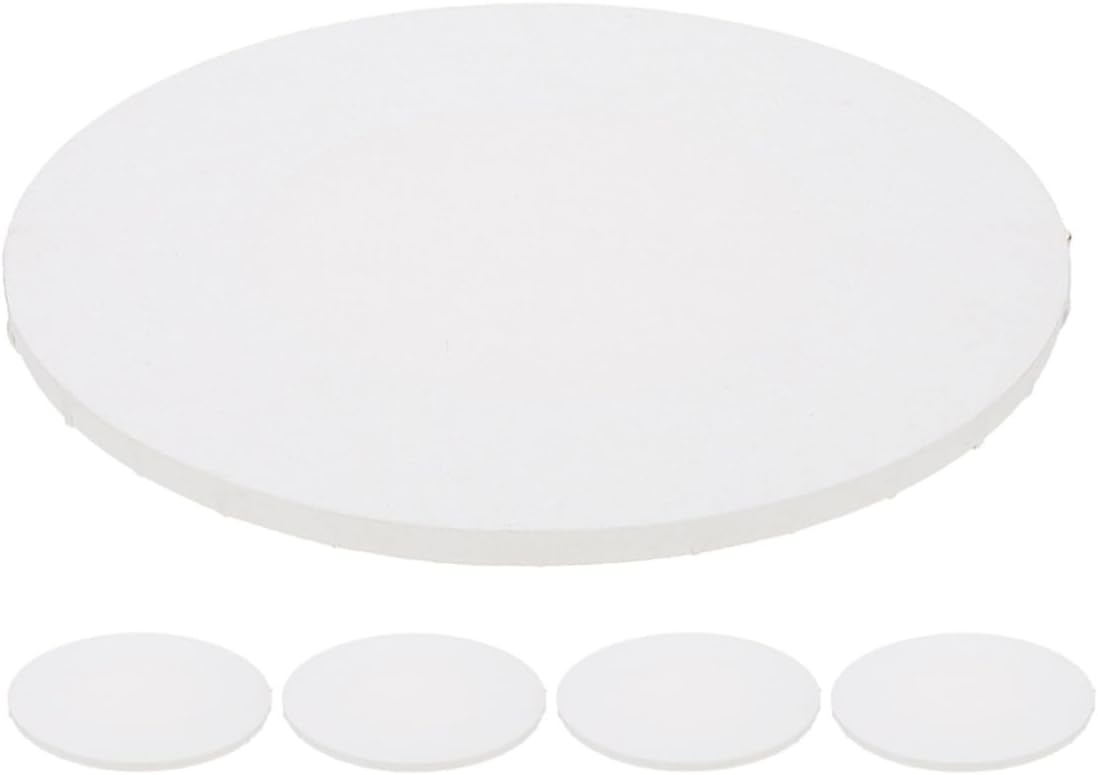 VICASKY 5pcs Oval Canvas Boards for Painting Sturdy Wood Frame Blank Cotton Cloth Panels for Beginners Art Classes and Projects Paint Supplies with Enhanced Color Display