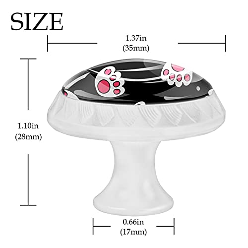 Boutons de cuisine boutons décoratifs ronds armoire placard commode chat - 5