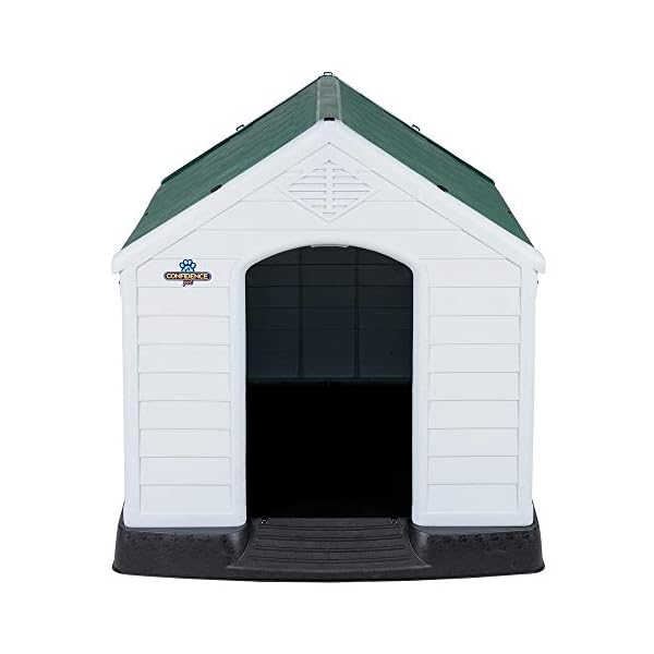 Confidence Pet Waterproof Plastic Dog Kennel Outdoor Winter House (Medium) Confidence Pet Waterproof Plastic Dog Kennel Outdoor Winter House (Medium)