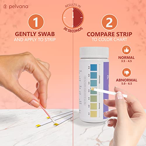 Pelvana Vaginal Ph Balance Test Strips For Women 100 Strips - Vaginal Ph Test Strips To Monitor Feminine Health & Prevent Infections #TOP3