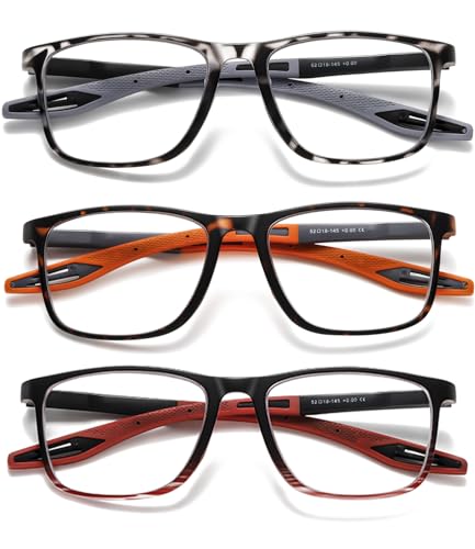 Image of TR90 Blue Light Blocking Reading Glasses with Adjustable Hinges, Cheaters | Flexible Sports Style, Digital Screen Reading, Computer Office Work, Gaming, Daily Casual Wear