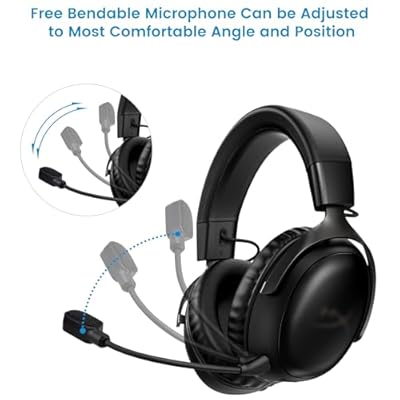 weishan Mic Compatible with HyperX Cloud III/Cloud 3 Gaming Headset, 3.5mm Detachable Noise Cancelling Microphone Boom with Mute LED Indicator for PC, Xbox One, PS4, PS5