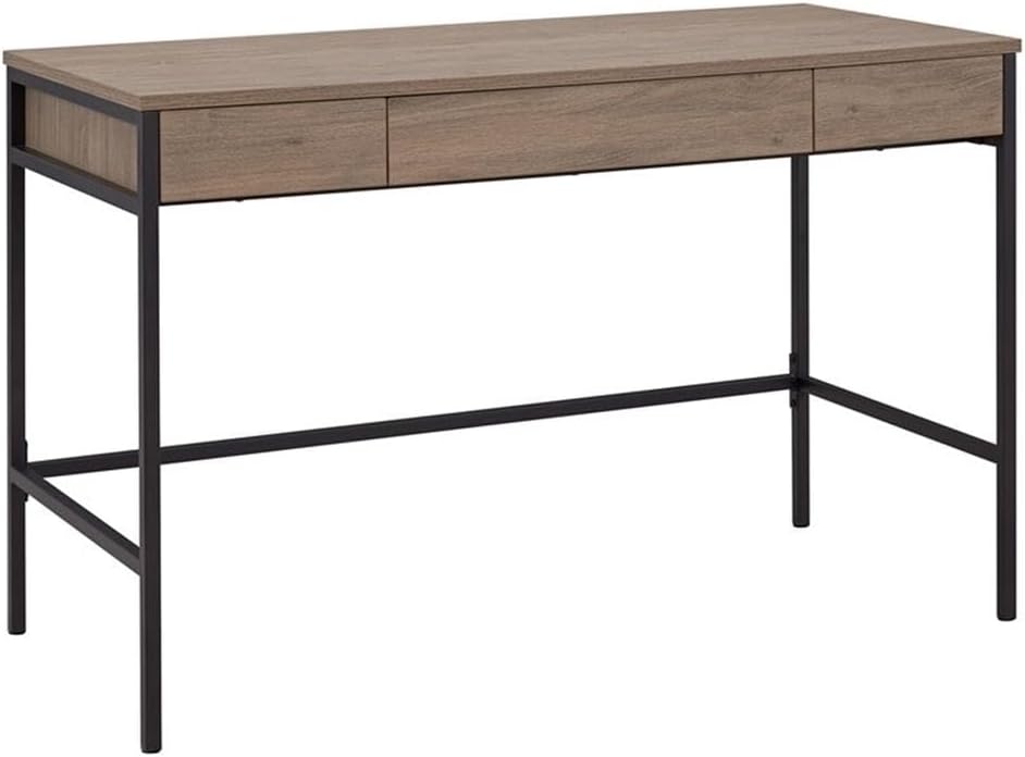 Evans 47.75'' Wide Rectangular Writing Desk in Antiqued Gray Oak