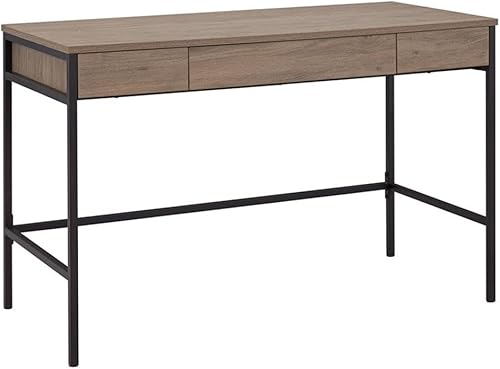 Miniatura 7 de Evans - Escritorio rectangular de 47.75 pulgadas de ancho, color negro Negro -,Roble gris envejecido,https://www.amazon.com/dp/undefined