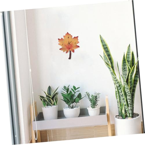 Horloge suspendue feuille d'érable chic idée cadeau maison - 7