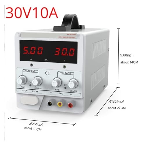 Alimentation CC linéaire variable 30V 10A stabilisée réglable avec 3 LED - 3