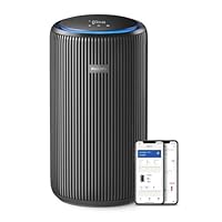 Philips Air Purifier 4200 Series, HEPA NanoProtect + Double Active Carbon Filter, CADR 600m³/h for 156m², Ultra-Quiet, Intelligent and Energy efficient, Black (AC4221/11)