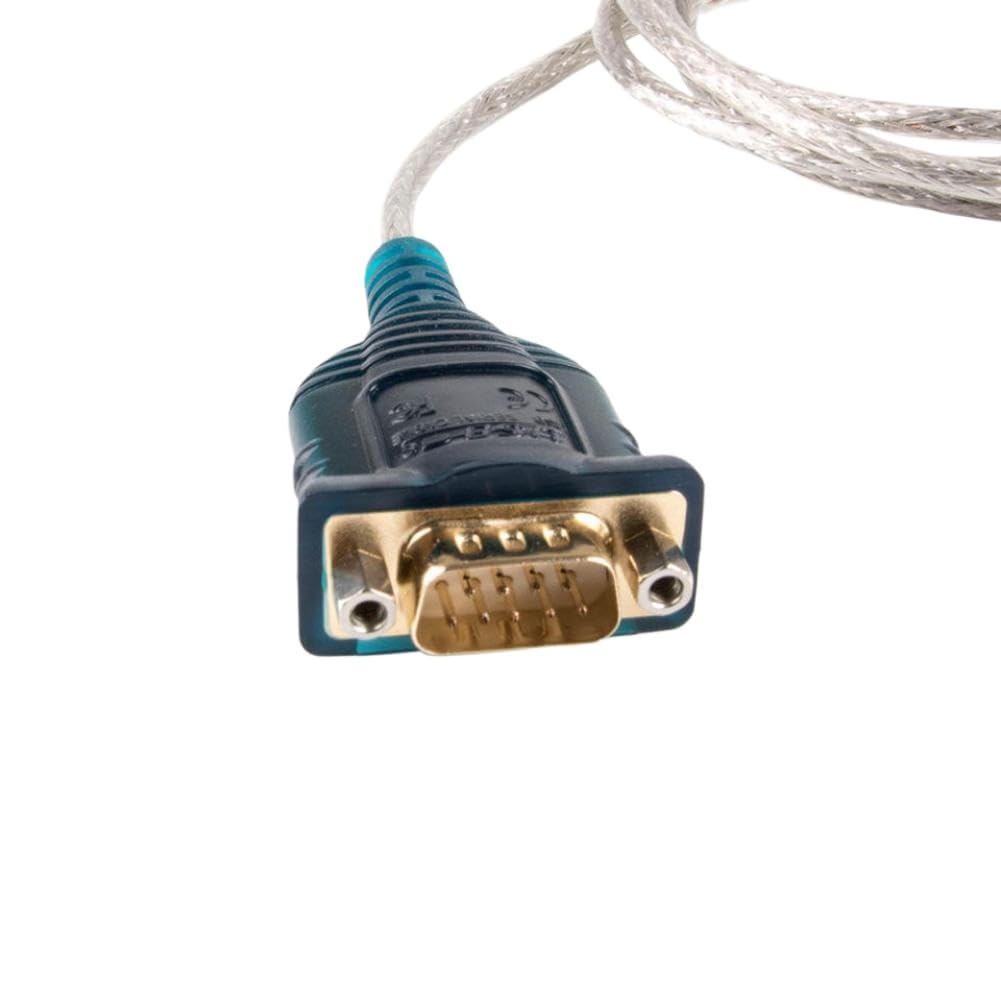 Adaptador de Serie USB a DB9 RS232, 9 Pines Macho a Puerto COM, Chip FTDI, convertidor de Ordenador y PC, Compatible con Win10, Win8, Win7 Vista