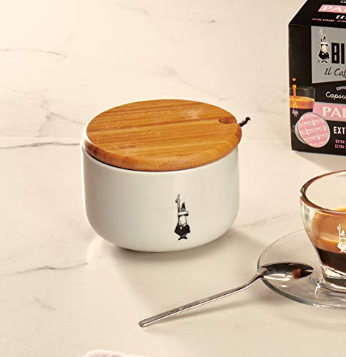 Miniatura 3 de Bialetti Y0tz102 Zuccheriera Con Coperchio Bamboo , Porcellana