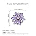 Ruihfas Fashion Bridal Wedding Party Shoe Clips Rhinestone Shoe Buckle Multi Color, 2Pcs (Light Purple)