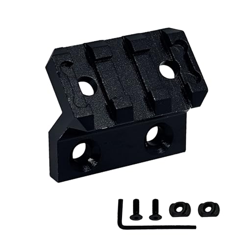 LEGEED 45 Degree Offset Mount, 3 Slots with Grooves fit for Mlock Single Picatinny Rail (1 Pack)