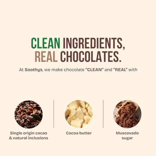 Image of Soothys 55% Dark Craft Chocolate Classic Bar | 88gms | Handcrafted with Single-Origin Cocoa | Gift for Her /Him | No Artificial Flavours