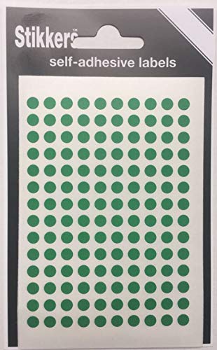 Royal Green Colored Dot Stickers 2 Inch Roll Fluorescent Labels In Green 5cm (50mm) 600 Pack - View #5