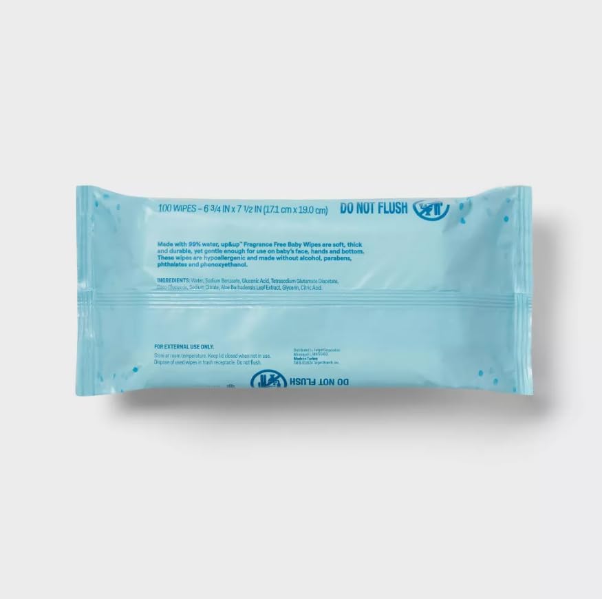 Up&up Fragrance Free Baby Wipes, Unscented, Hypoallergenic, Ethyl Alcohol-Free, Viscose, 216 Count — view 5