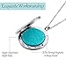 Mtlee Aromatherapy Essential Oil Diffuser Necklace Locket Pendant Stainless Steel Perfume Necklace with 16 Refill Pads and 24 inch Adjustable Chain (Flower)