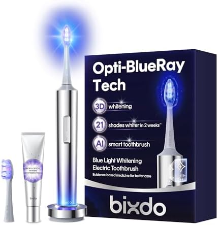 Whitening Electric Toothbrush for Adults, Professional 460nm Whit...