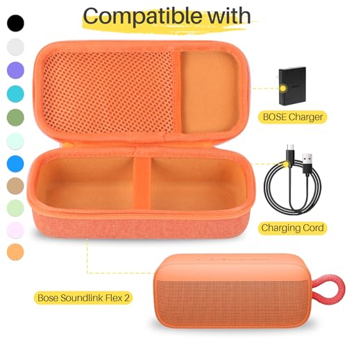Image of Lebakort Hard Case Compatible with Bose New SoundLink Flex 2nd Gen /Bose SoundLink Flex Portable Speaker (Sunset Peach)