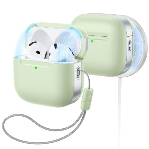 Image of ESR for AirPods 4 Gen Case, Compatible with MagSafe, Light Green