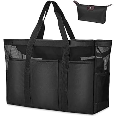 flintronic Bolso Playa Malla Grande XXL para Mujer Cover