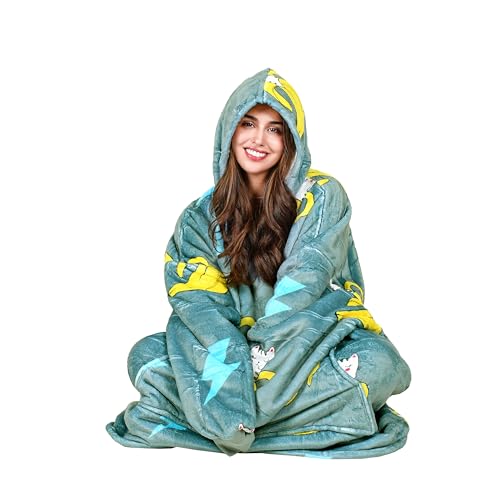 Tirrinia Oversized Sherpa Wearable Blanket Hoodie — view 2